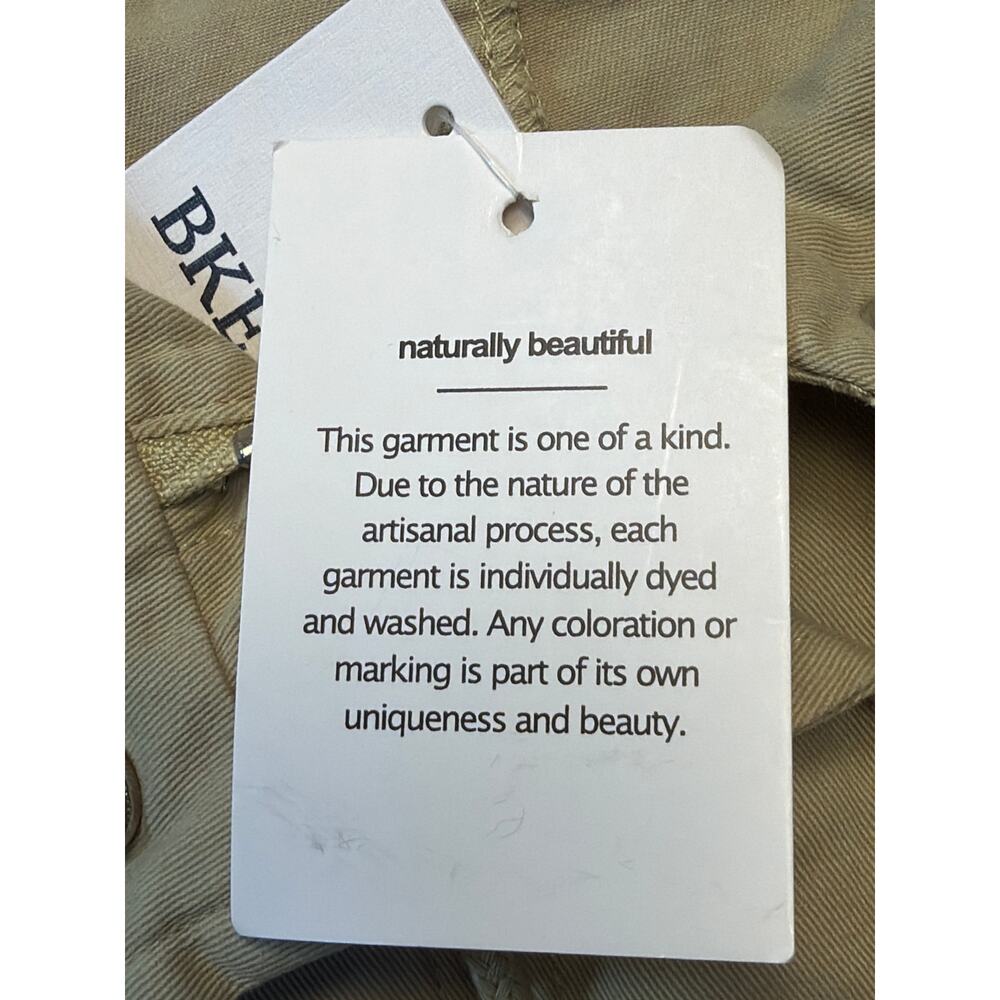 BKE Boxy Collard Cropped Utility Jacket NWT Beige Women’s Med - Picture 5 of 11